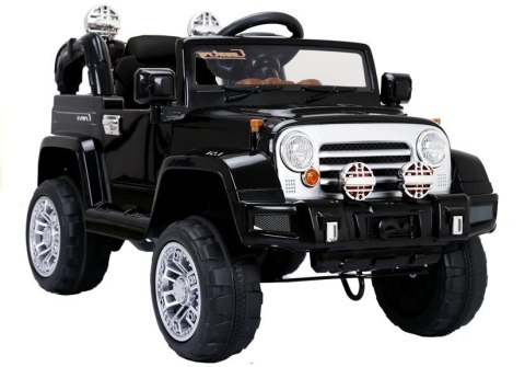 Auto na Akumulator Jeep JJ245 Dla Dzieci Światła LED MP3 Pilot Czarny