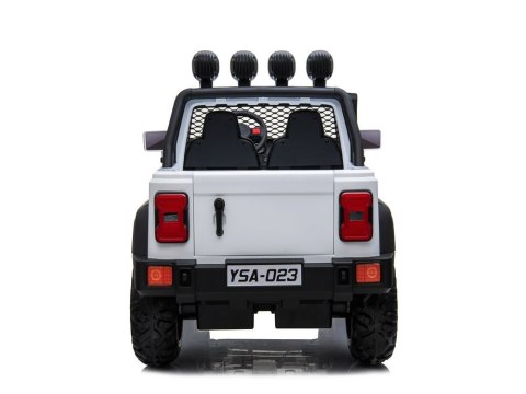 Auto Terenowe Na Akumulator YSA023 Biały 24V Dla Dzieci LED Pilot MP3