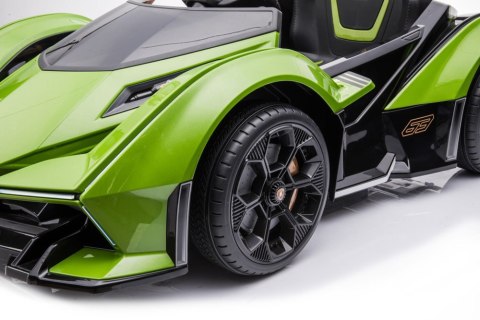 Samochód Na Akumulator Lamborghini GT HL528 Światła LED MP3 Pilot Zielony