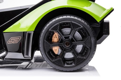 Samochód Na Akumulator Lamborghini GT HL528 Światła LED MP3 Pilot Zielony